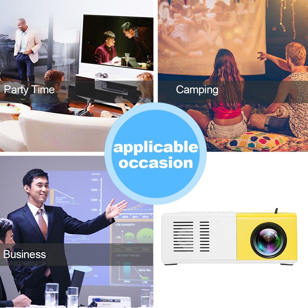 Mini Pocket LED Projector Portable LCD Projector 400 Lumens