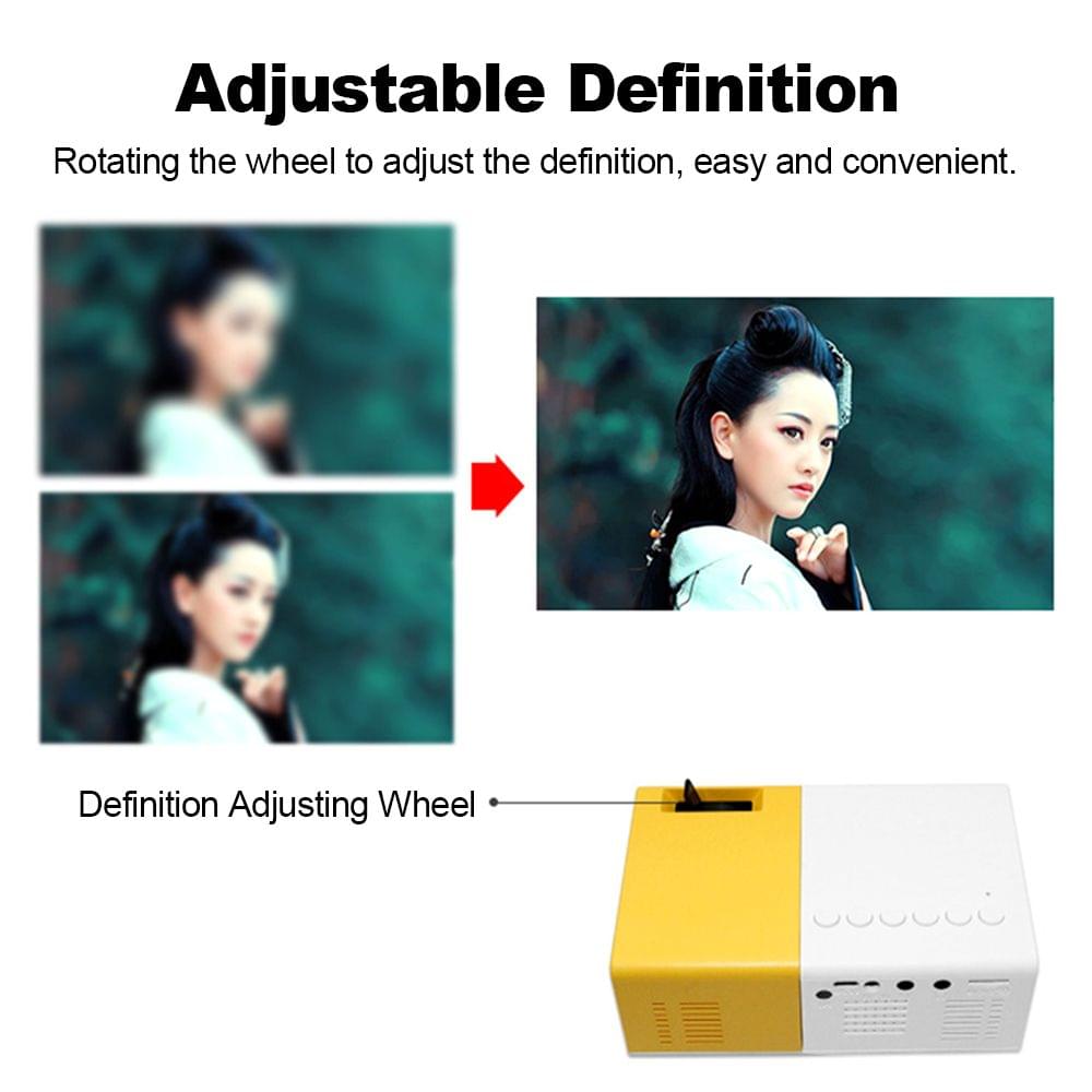 Mini Pocket LED Projector Portable LCD Projector 400 Lumens