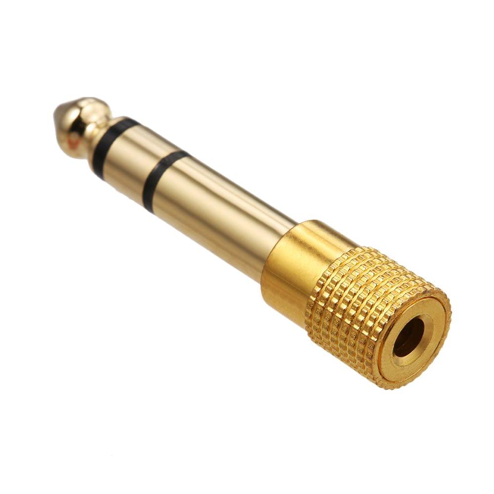 5PCS Audio Jack Adapter 6.35mm Male 3.5mm Female Stereo Jack