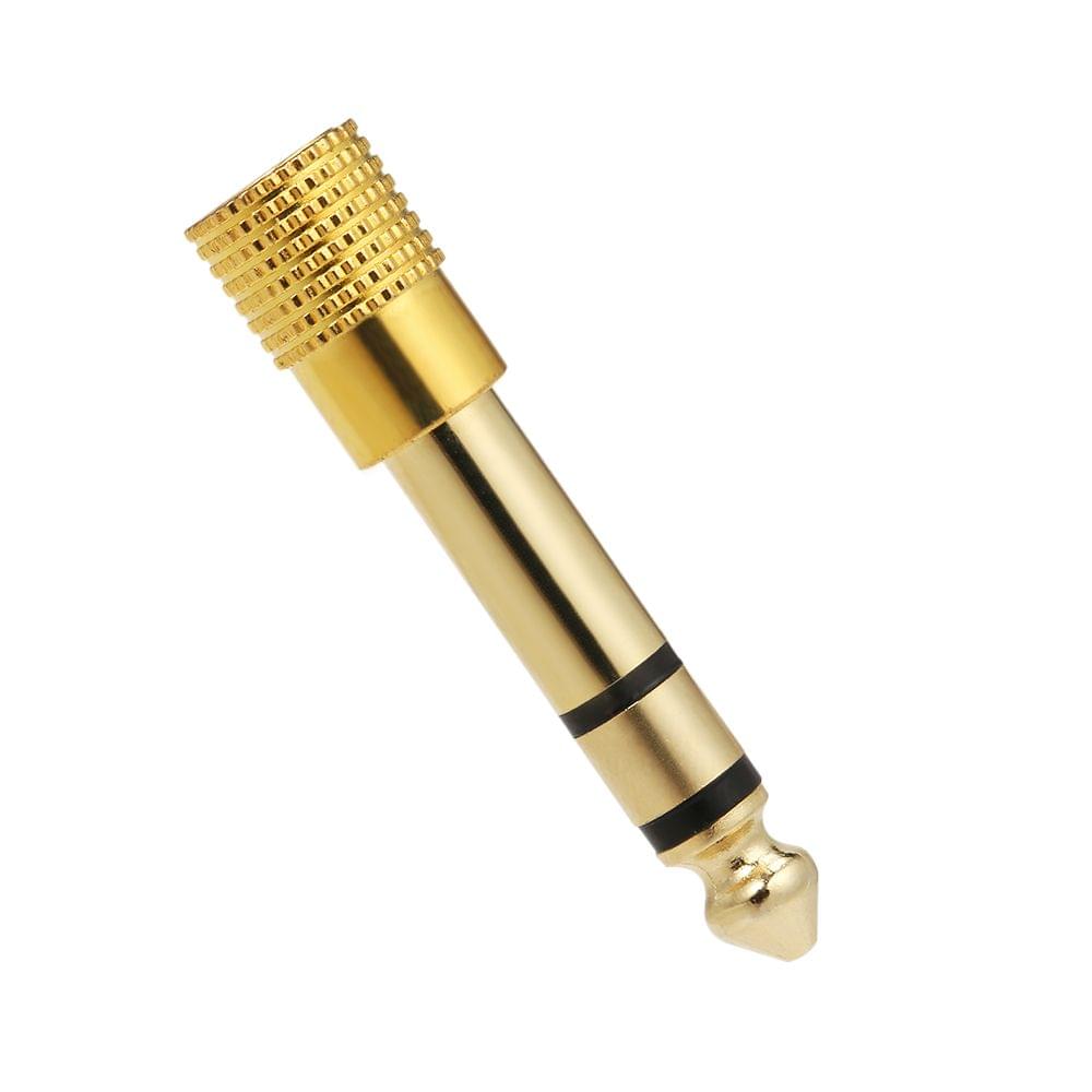5PCS Audio Jack Adapter 6.35mm Male 3.5mm Female Stereo Jack