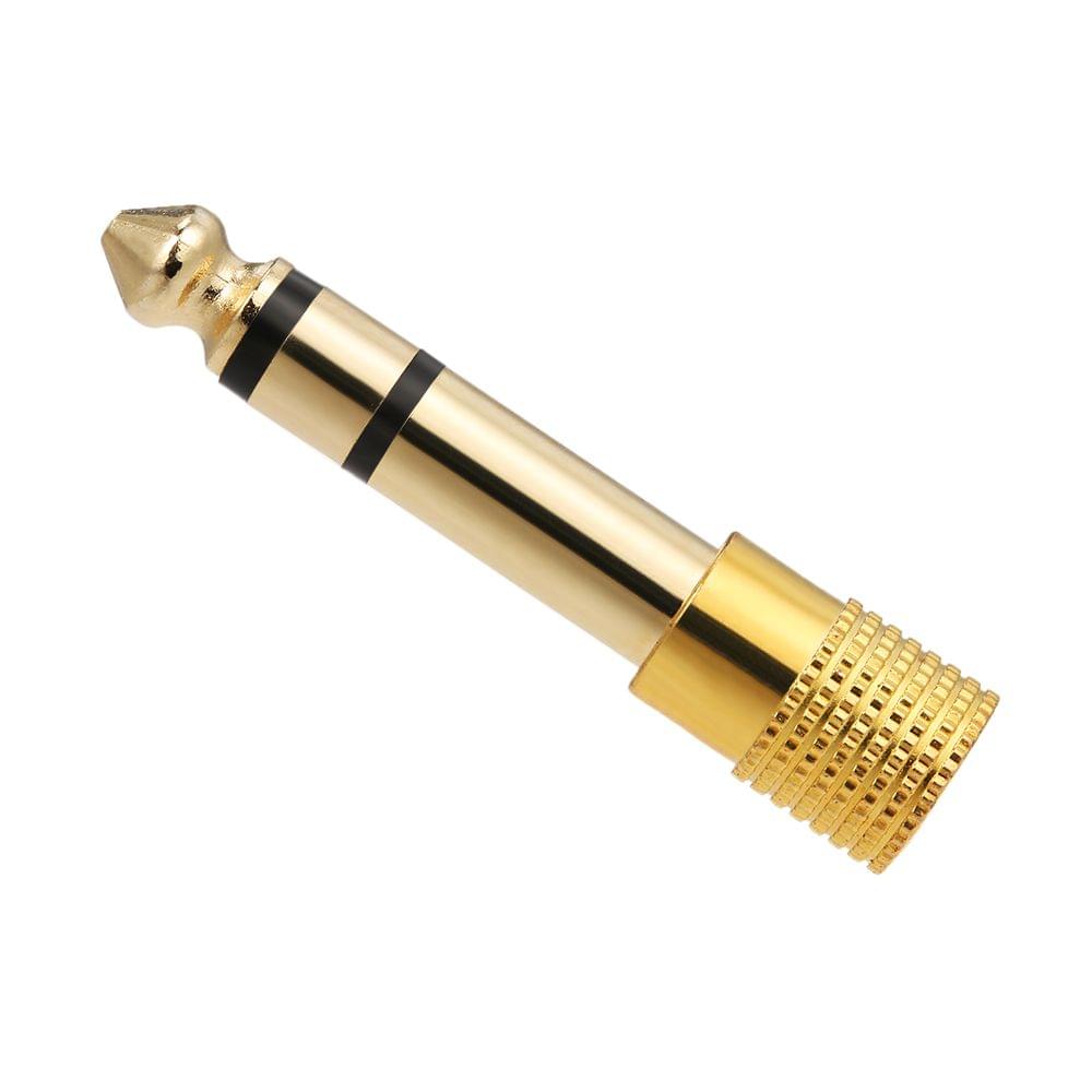 5PCS Audio Jack Adapter 6.35mm Male 3.5mm Female Stereo Jack