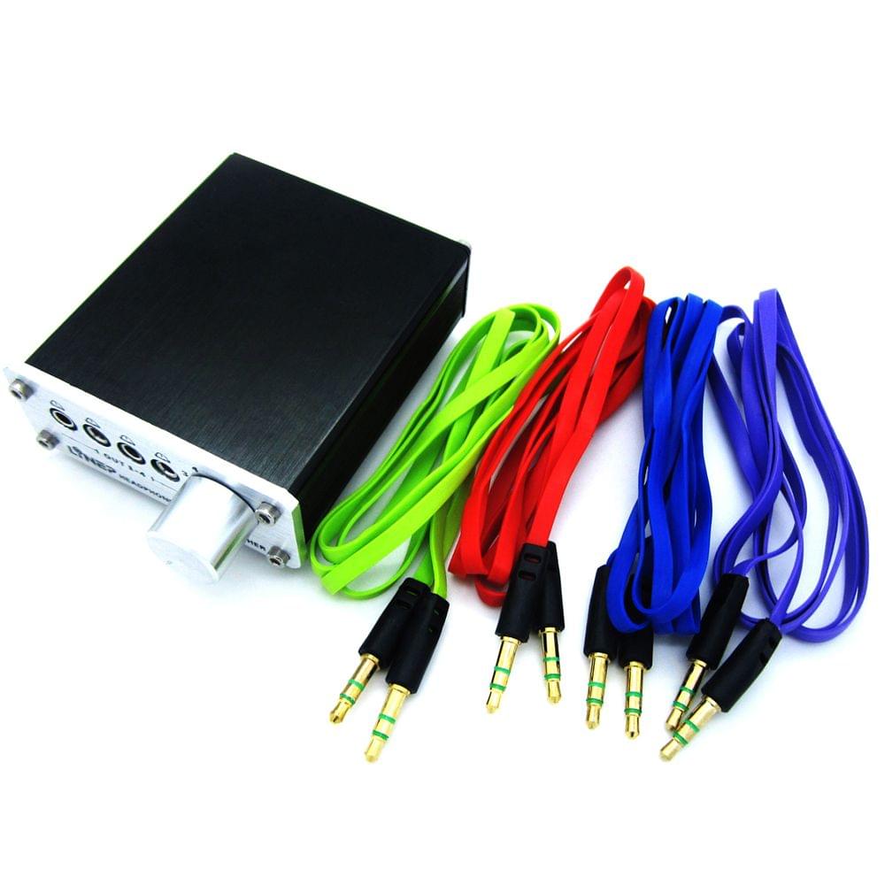 A985 Digital Audio Signal Switch 4 Input 4 Output Earphone