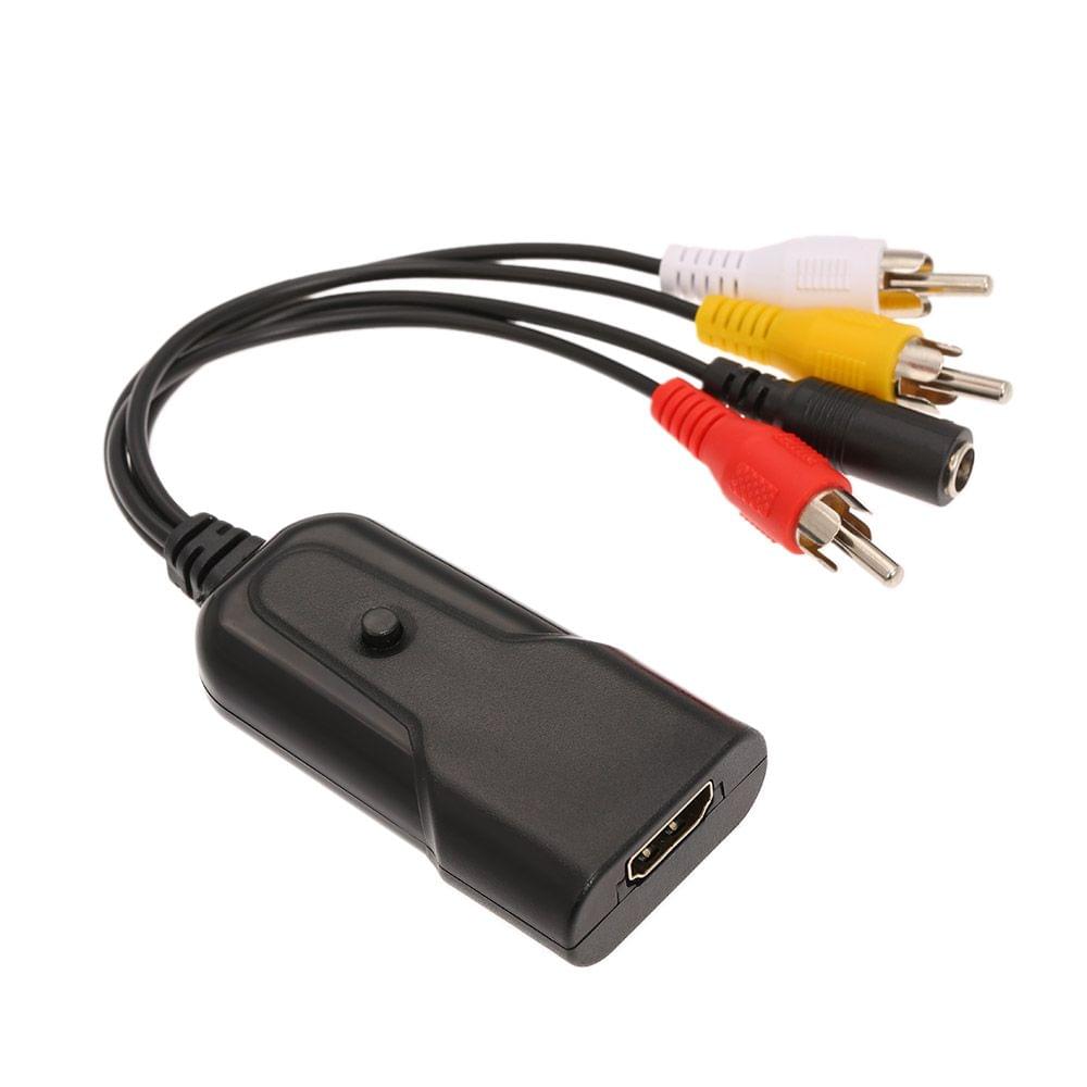 HD to AV CVBS Convertor 1080P to AV Adapter for NTSC PAL