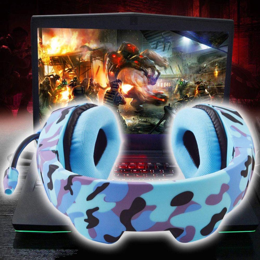K1-B 3.5mm Gaming Headset Over Ear Headphones with