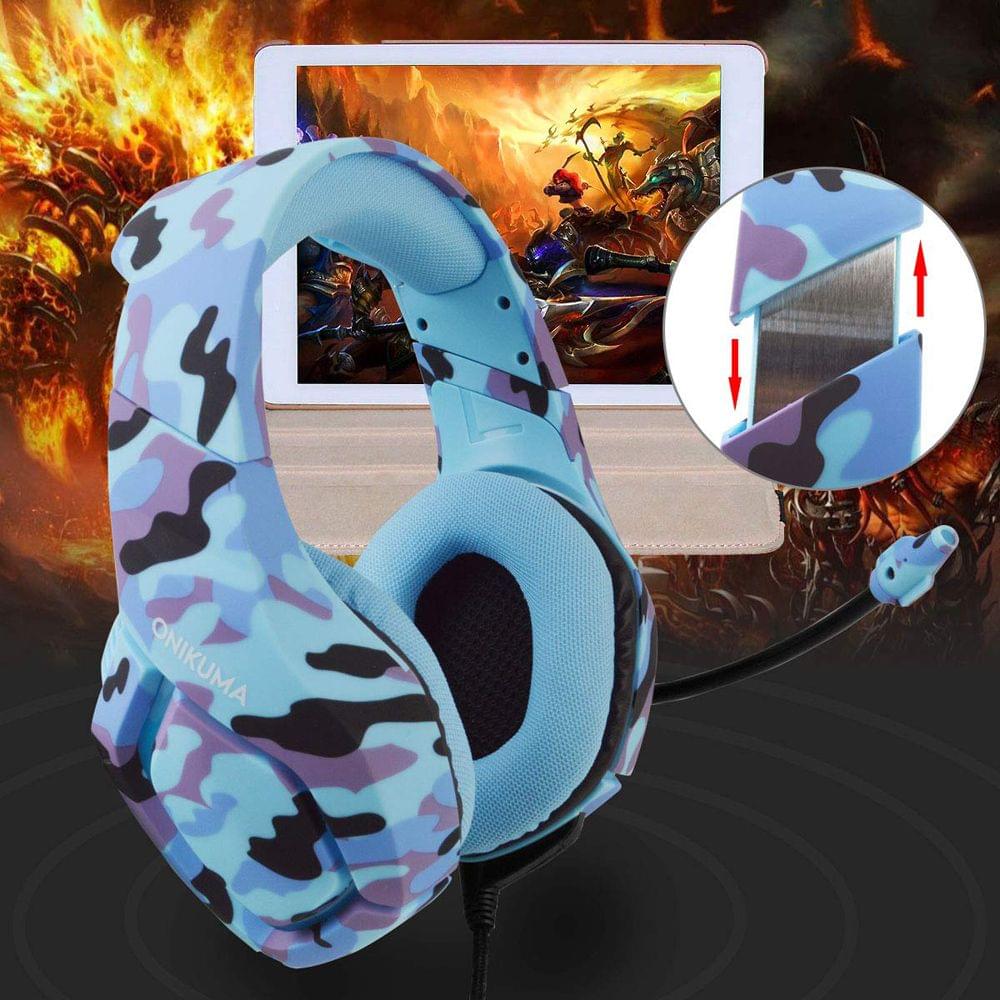 K1-B 3.5mm Gaming Headset Over Ear Headphones with