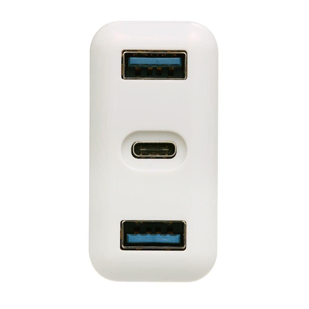 Portable Fast Charge Converter 2 USB 3.0+ Type-C Adapter