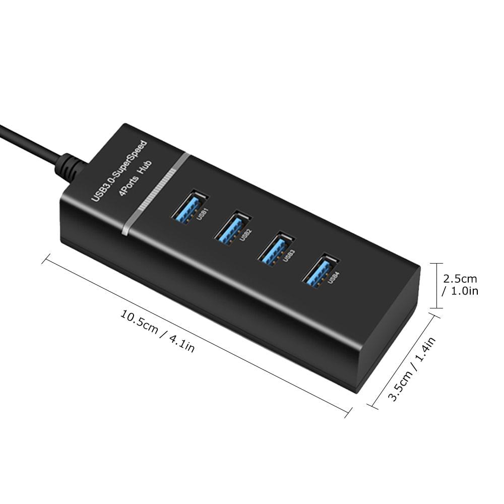 High Speed 4 Port USB 3.0 Multi HUB Splitter Expansion USB