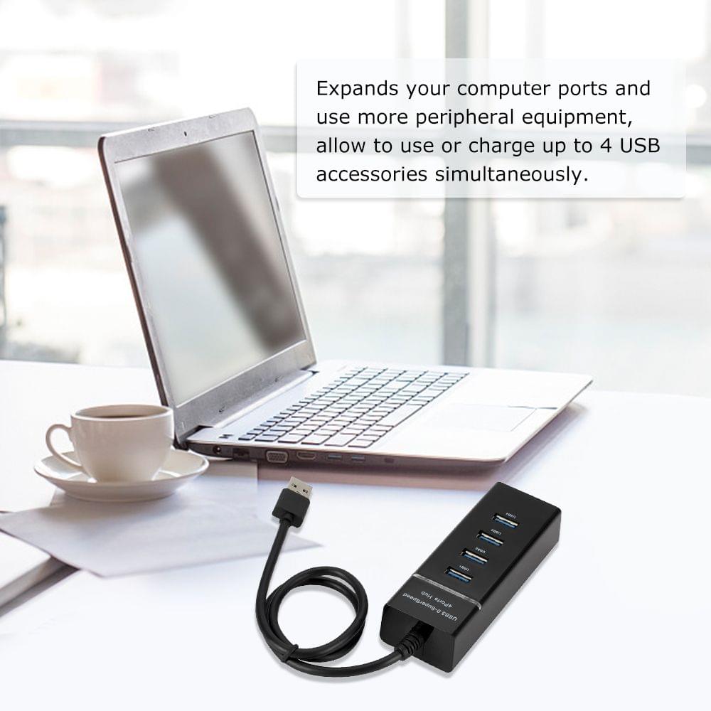 High Speed 4 Port USB 3.0 Multi HUB Splitter Expansion USB