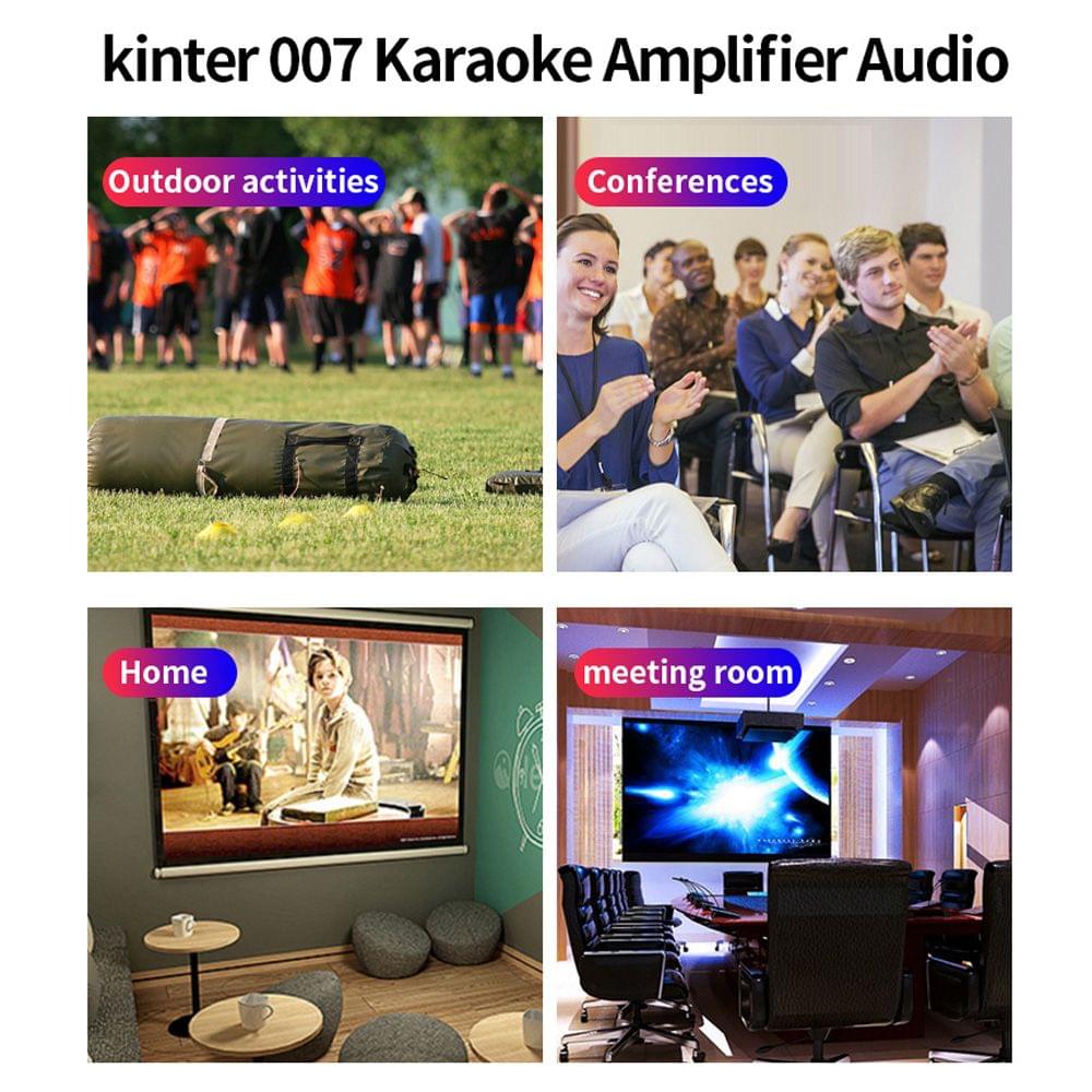 Kinter-007 Mini Stereo Audio Power Amplifier BT Digital - EU Plug