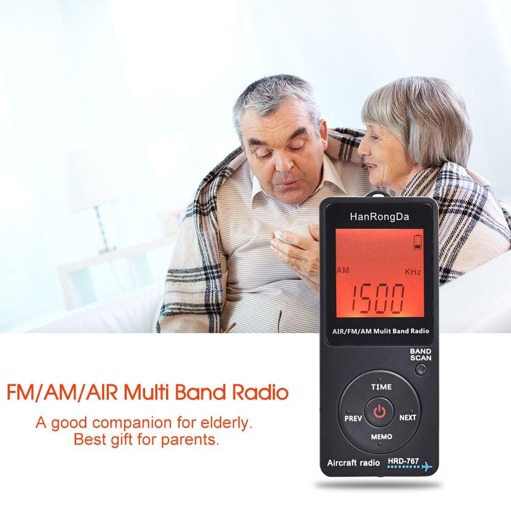 HanRongDa HRD-767 FM/AM/AIR Multi Band Radio Aircraft Band