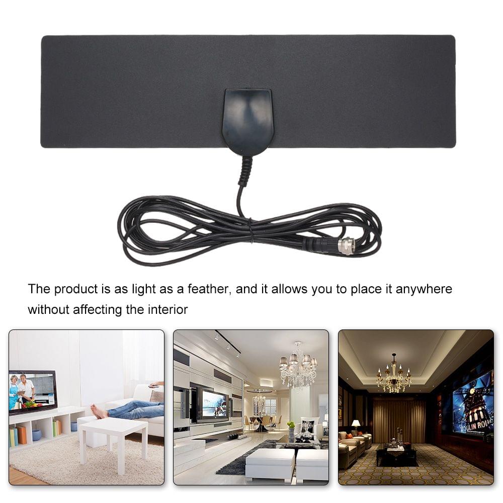 Indoor HDTV Antenna Digital TV Antenna Flat Panel UHF FM HD