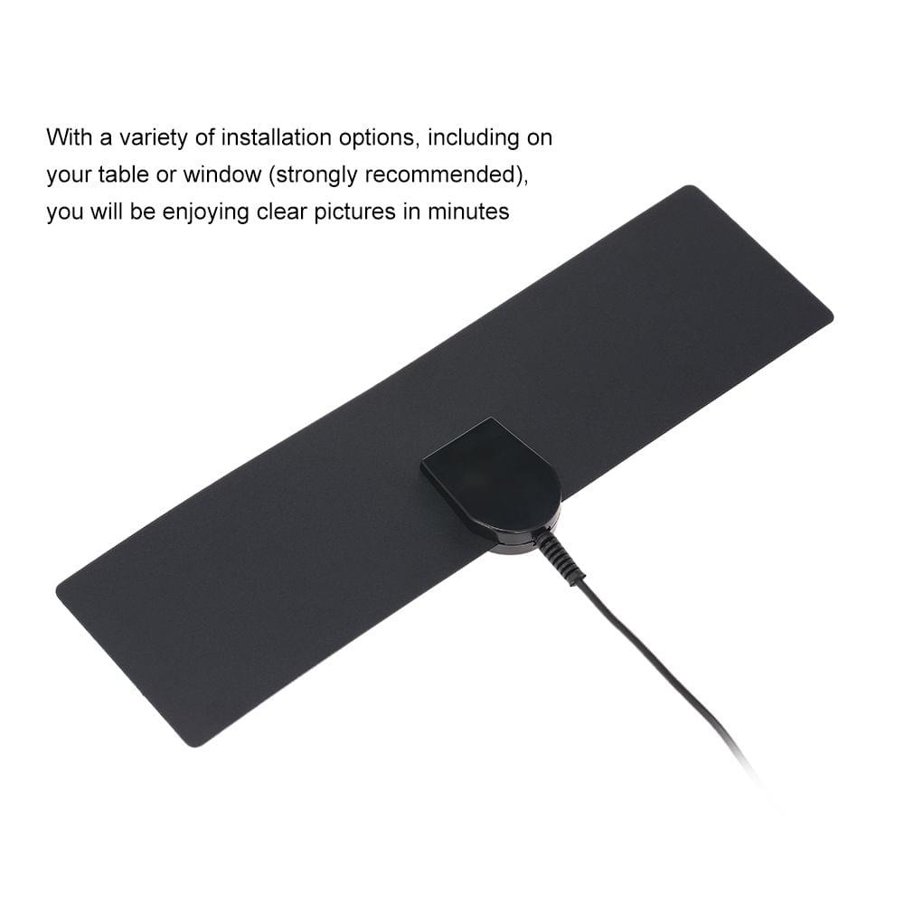 Indoor HDTV Antenna Digital TV Antenna Flat Panel UHF FM HD