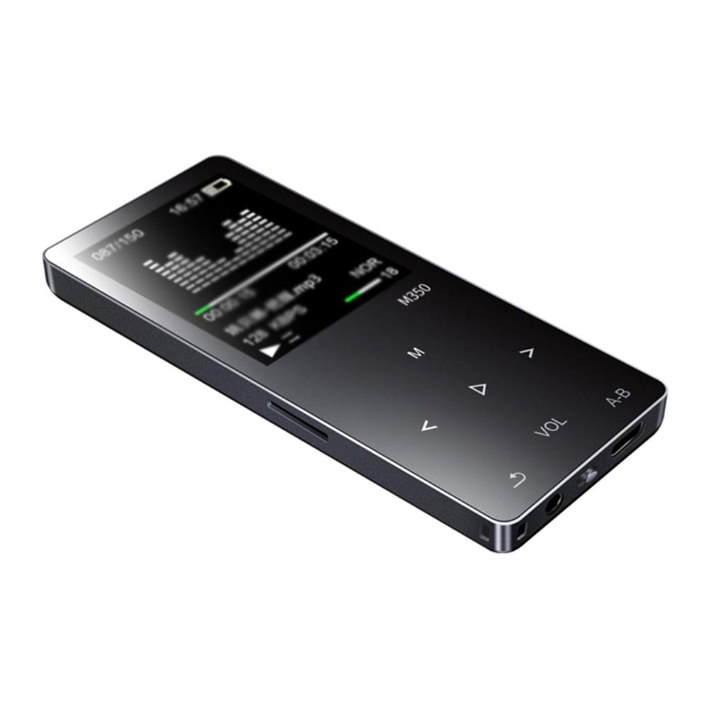 M350 MP3 Player Metal Sport Mini Portable Audio 4G/8G Music - Black&8GB