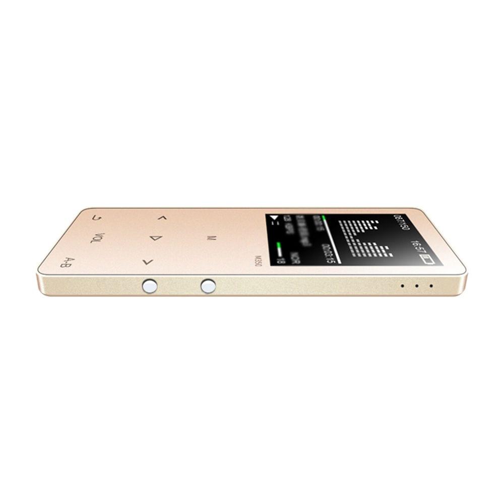 M350 MP3 Player Metal Sport Mini Portable Audio 4G/8G Music - Gold&4GB