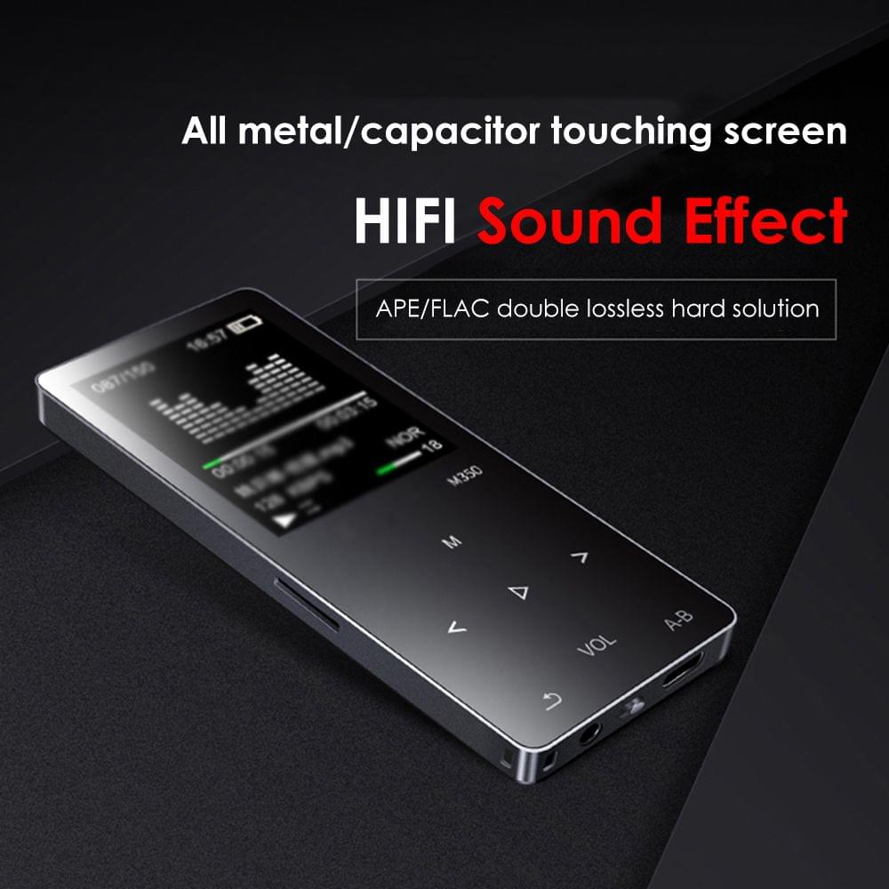 M350 MP3 Player Metal Sport Mini Portable Audio 4G/8G Music - Gold&4GB