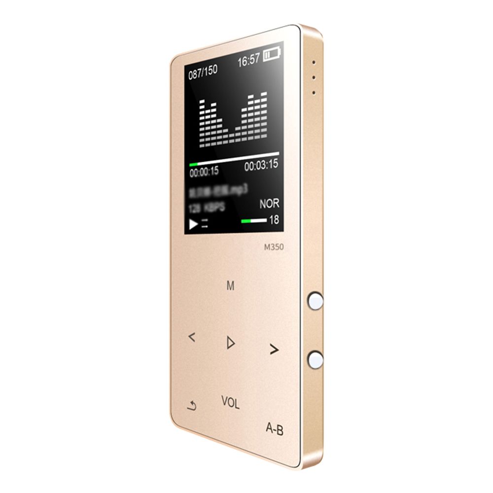 M350 MP3 Player Metal Sport Mini Portable Audio 4G/8G Music - Gold&4GB