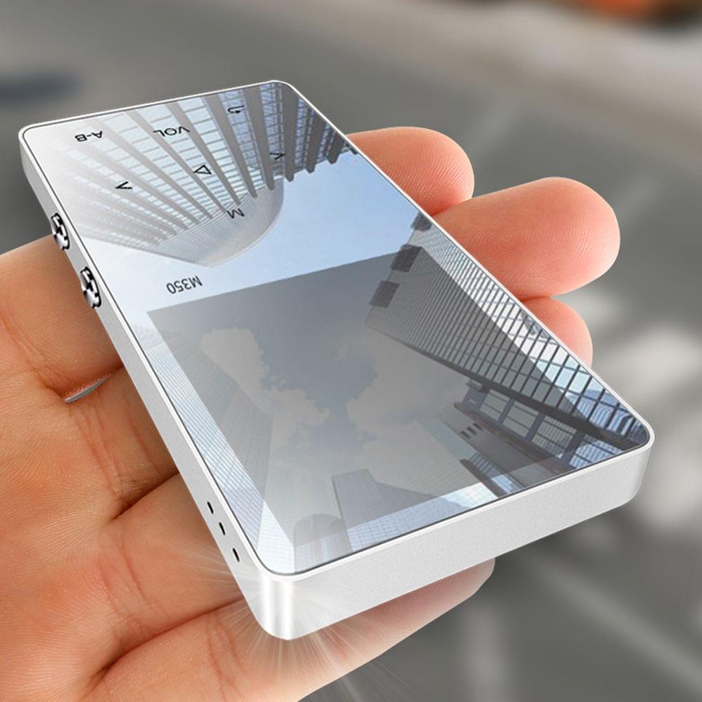 M350 MP3 Player Metal Sport Mini Portable Audio 4G/8G Music - White&8GB