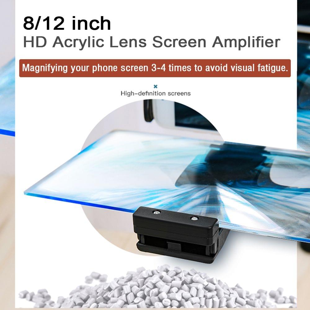 8/12 inch Screen Amplifier Mobile Phone Screen Magnifying - 8 inch