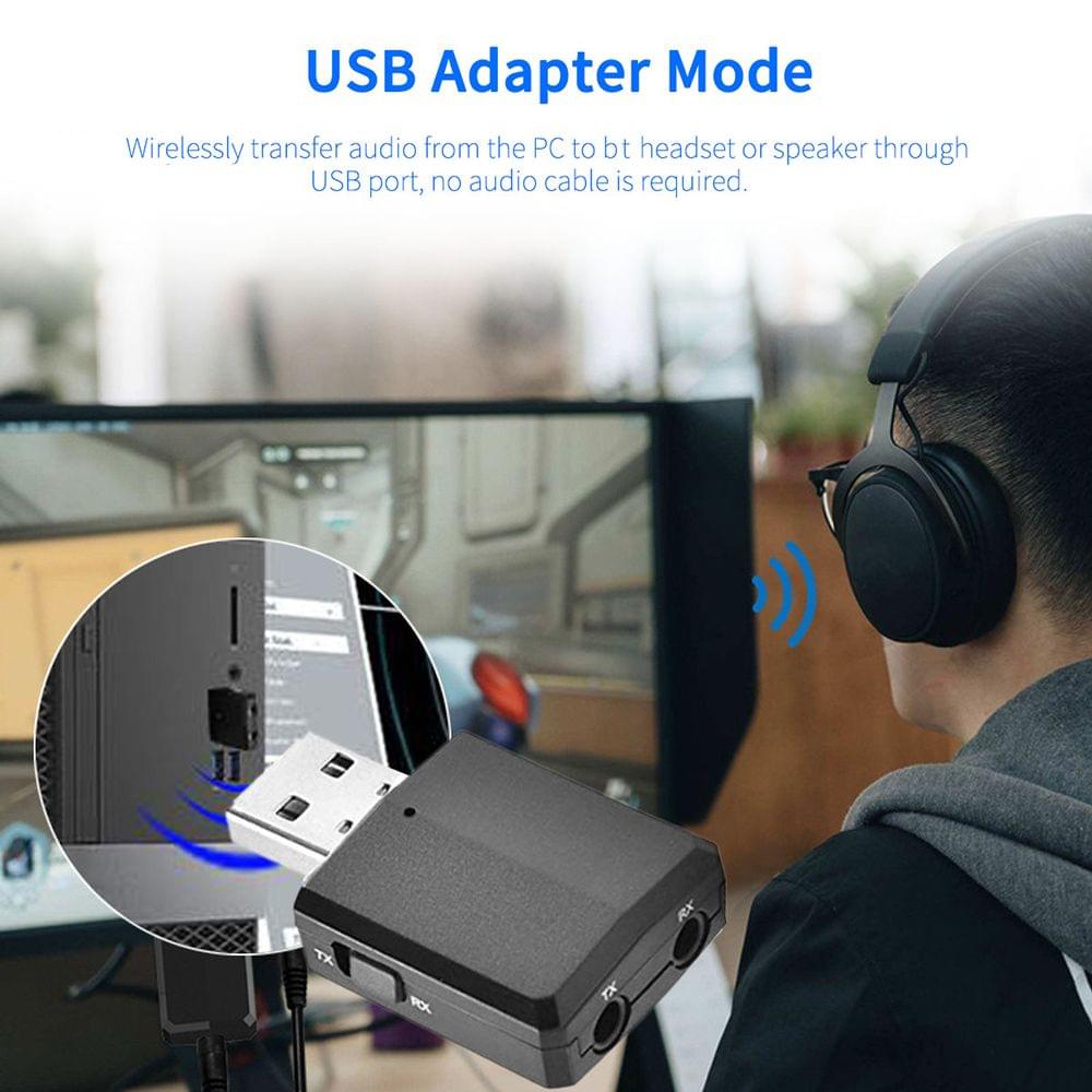 BT 5.0 Wirelessly Receiver Audio Adapter Transmitter 3.5mm