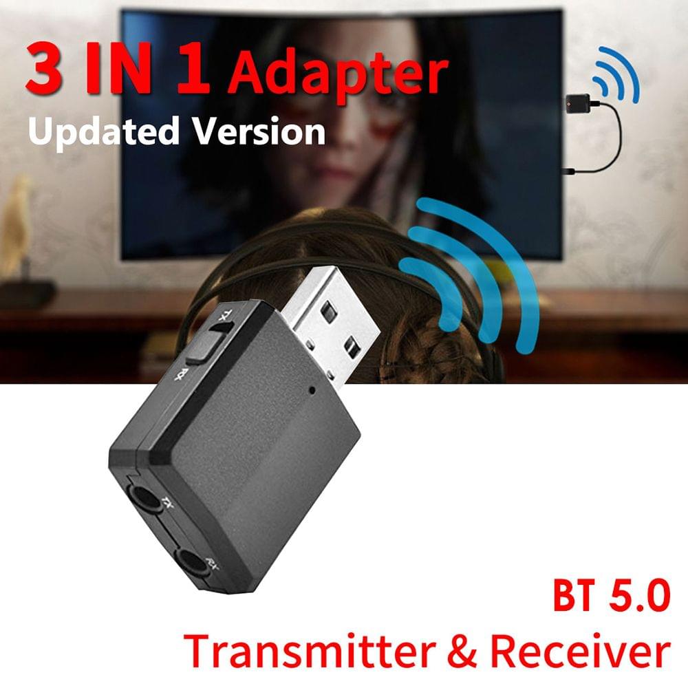 BT 5.0 Wirelessly Receiver Audio Adapter Transmitter 3.5mm