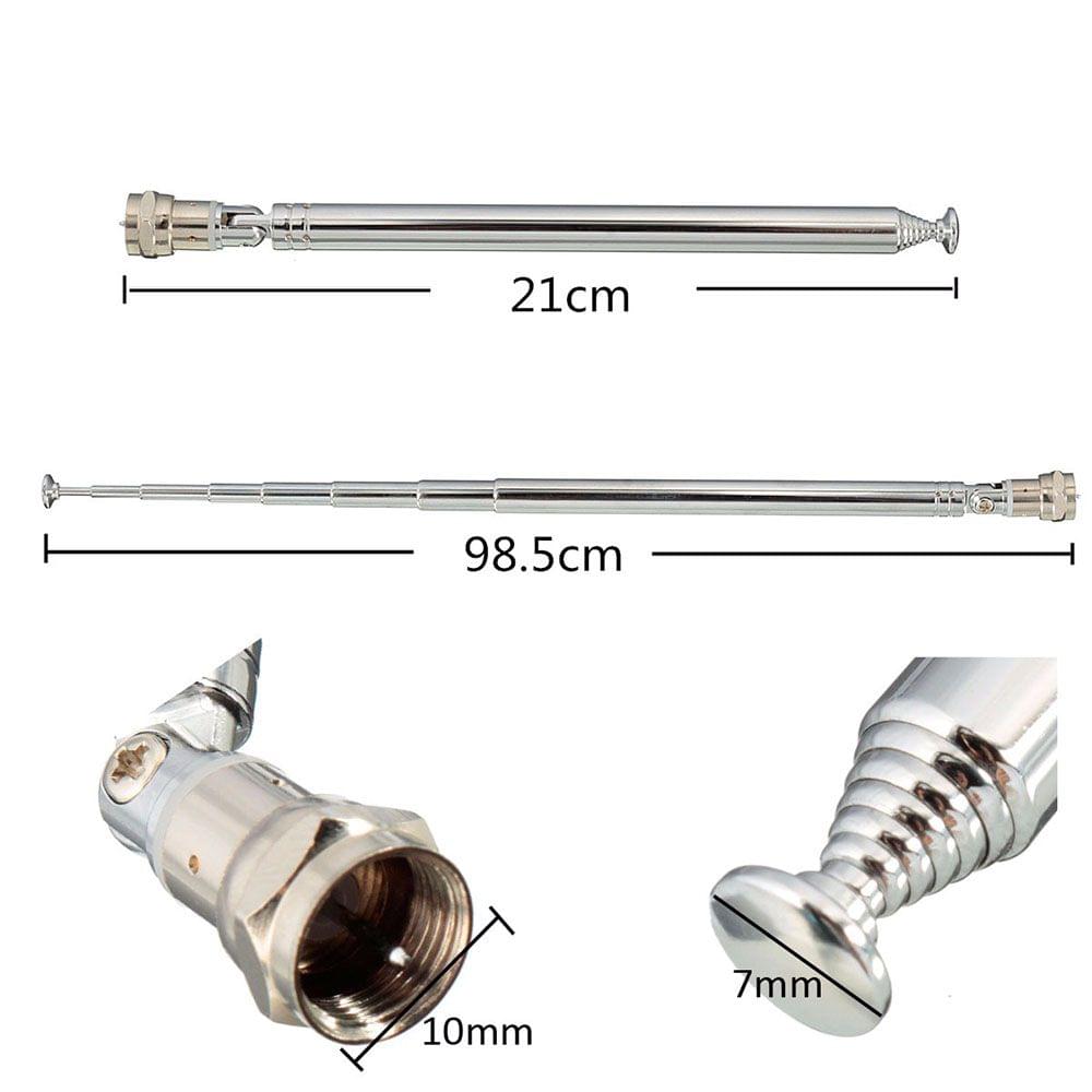 7 Sections Radio Antenna 210-985mm Telescopic Antenna For