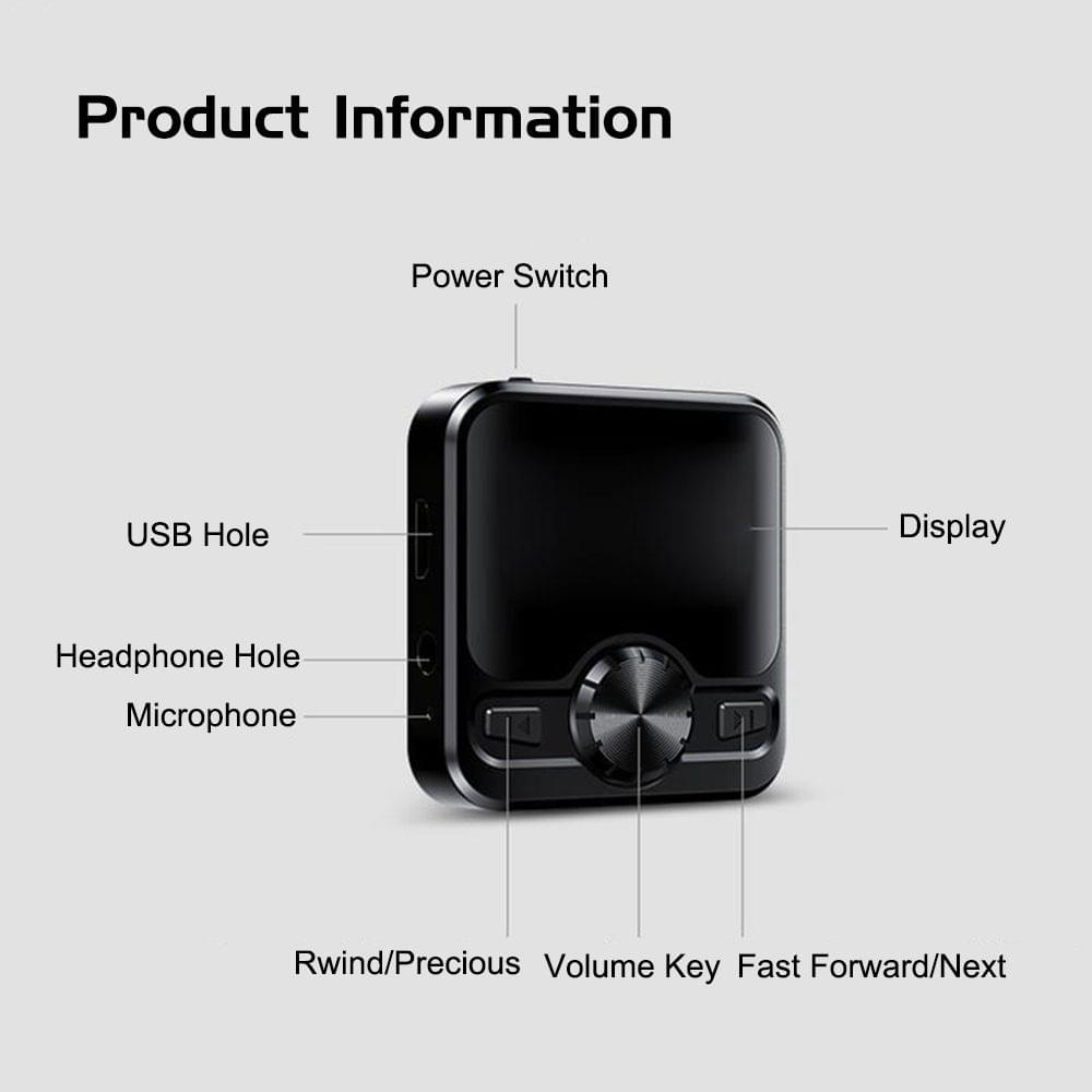 JNN M9 MP3 Player Portable Digital Music Player FM Radio - 32G