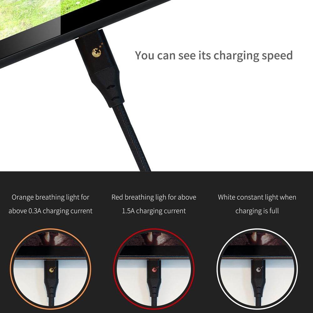 Gulikit NS10 Breathing Light Data Line for Switch USB - 1.2M