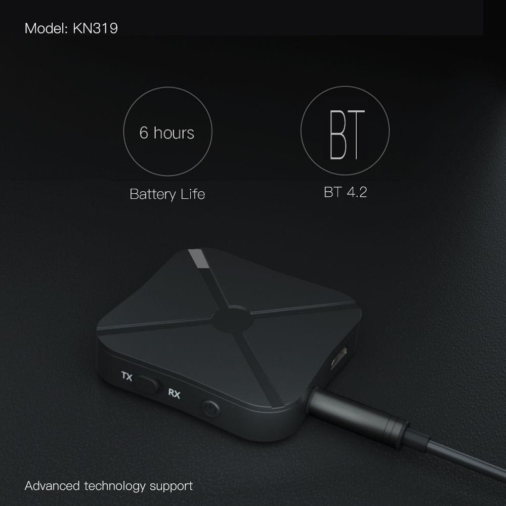 KN319 Audio Adapter USB BT 2 in 1 Trans-mitter/Receiver