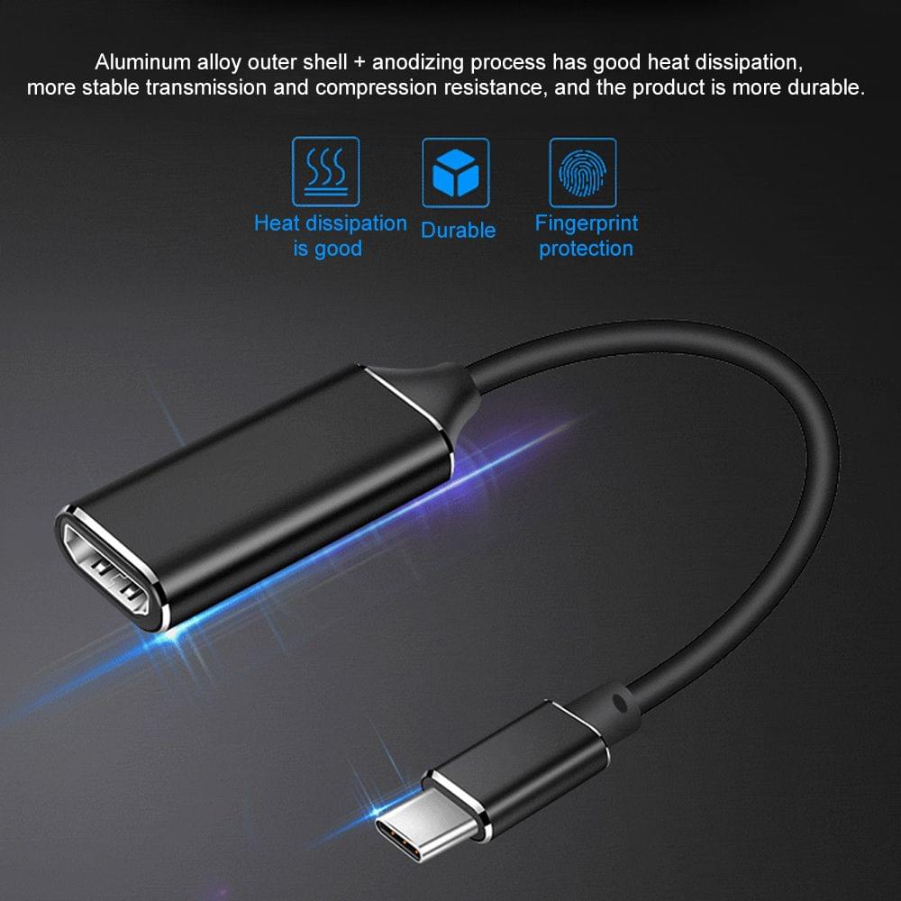 USB Type-C to HD Cable Adapter 4K 30Hz USB 3.1 to HD Video