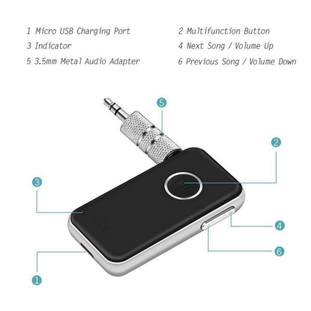 Mini Wireless Music Audio Receiver Adapter Bluetooth 4.1