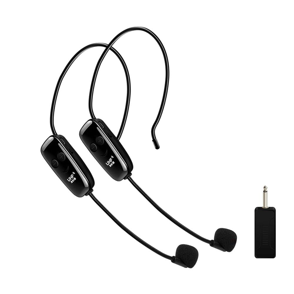 Head-mounted UHF Wireless Microphone One Drag Two