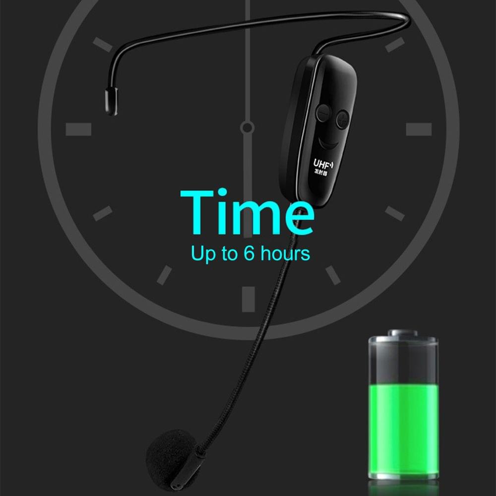 Head-mounted UHF Wireless Microphone One Drag Two