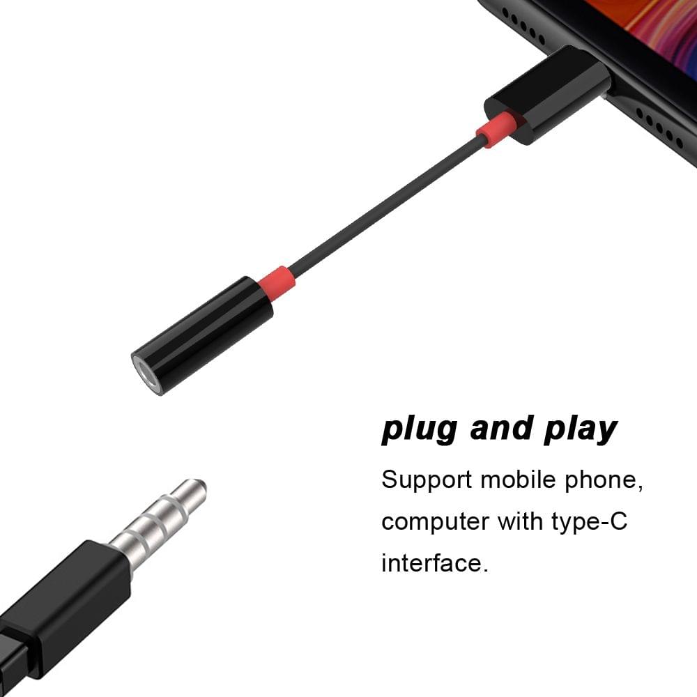 HIFI DAC Earphones Amplifier Type-C to 3.5mm Audio Adapter