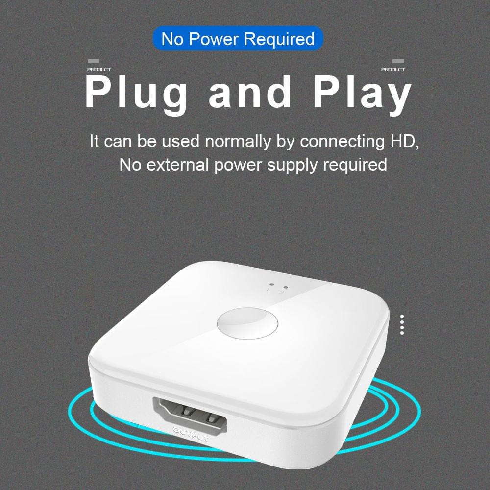 HD Switch Portable HD Splitter 2 in 1 Out HD Switch with