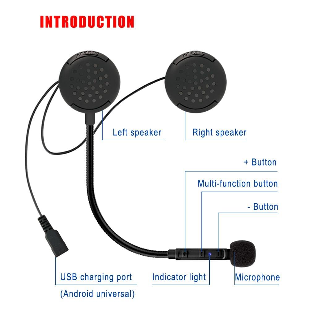 MaxTo M1 Motorcycle Riders BT Headphone Moto Helmet Headset