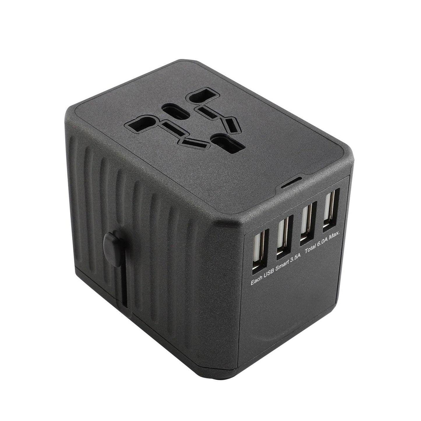 Universal Travel Adapter Auto Resetting Fuse Baby Safe - 4USB