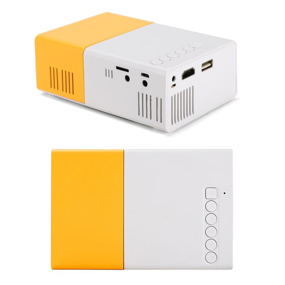 400 Lumens Mini LED Projector Supports 720P / 1080P Portable - EU Plug