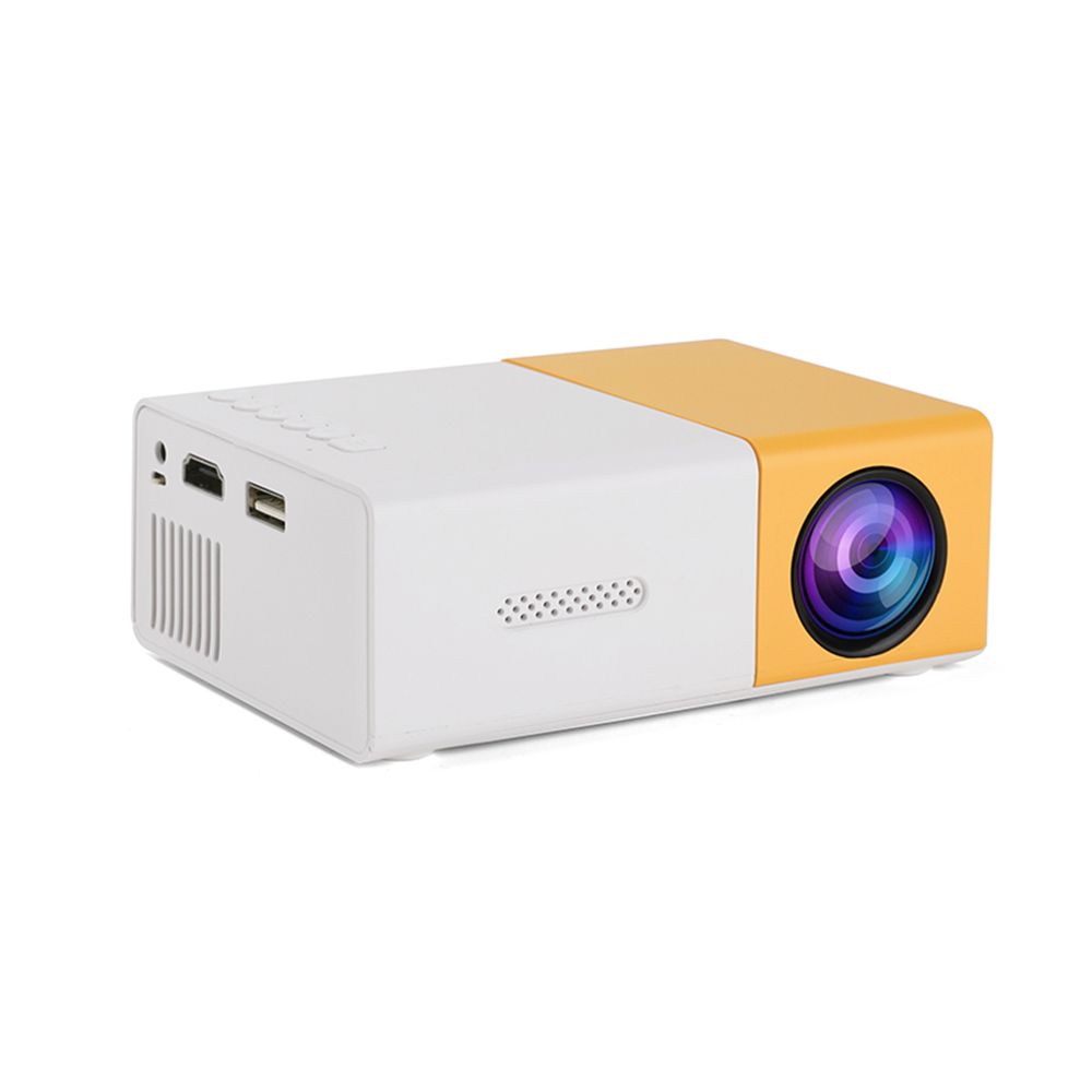 400 Lumens Mini LED Projector Supports 720P / 1080P Portable - US Plug