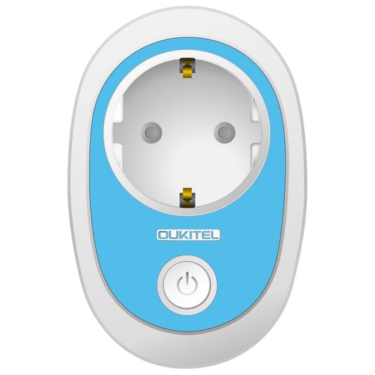 OUKITEL P2 3680W 100-240V Wi-Fi 2.4GHz APP Remote Timing WiFi Smart Socket, EU Plug (Blue)