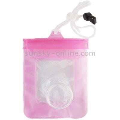 Waterproof Bag for Digital Camera, Size: 150mm x 120 mm, Lens Dia. / Length: 50 mm / 30 mm (Pink)