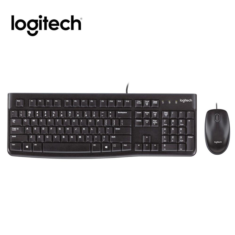Logitech MK120 Desktop USB Mouse Keyboard Combo Full-size