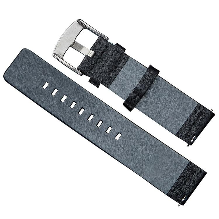 Smart Watch Silver Buckle Leather Wrist Strap for Apple Watch / Galaxy Gear S3 / Moto 360 2nd, Specification: 20mm (Brown)