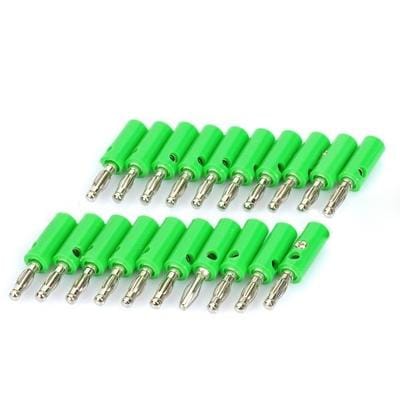 Loudspeaker Cable Banana Plugs Connectors (Green)