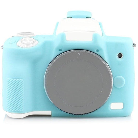Richwell  Silicone Armor Skin Case Body Cover Protector for Canon EOS M50 Body Digital Camera (Sky blue)