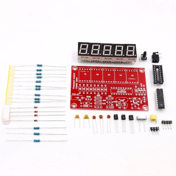 1Hz-50MHz Frequency Measurement Meter Crystal Measure Five Digital Tube Display Board DIY Kit