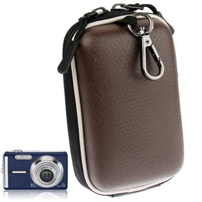 Universal Mini Digital Leather Camera Bag, Size: 130 x 85 x 55mm (Brown)