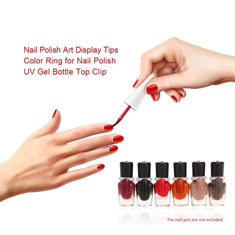 50pcs/pack Nail Polish Art Display Tips Color Ring for Nail