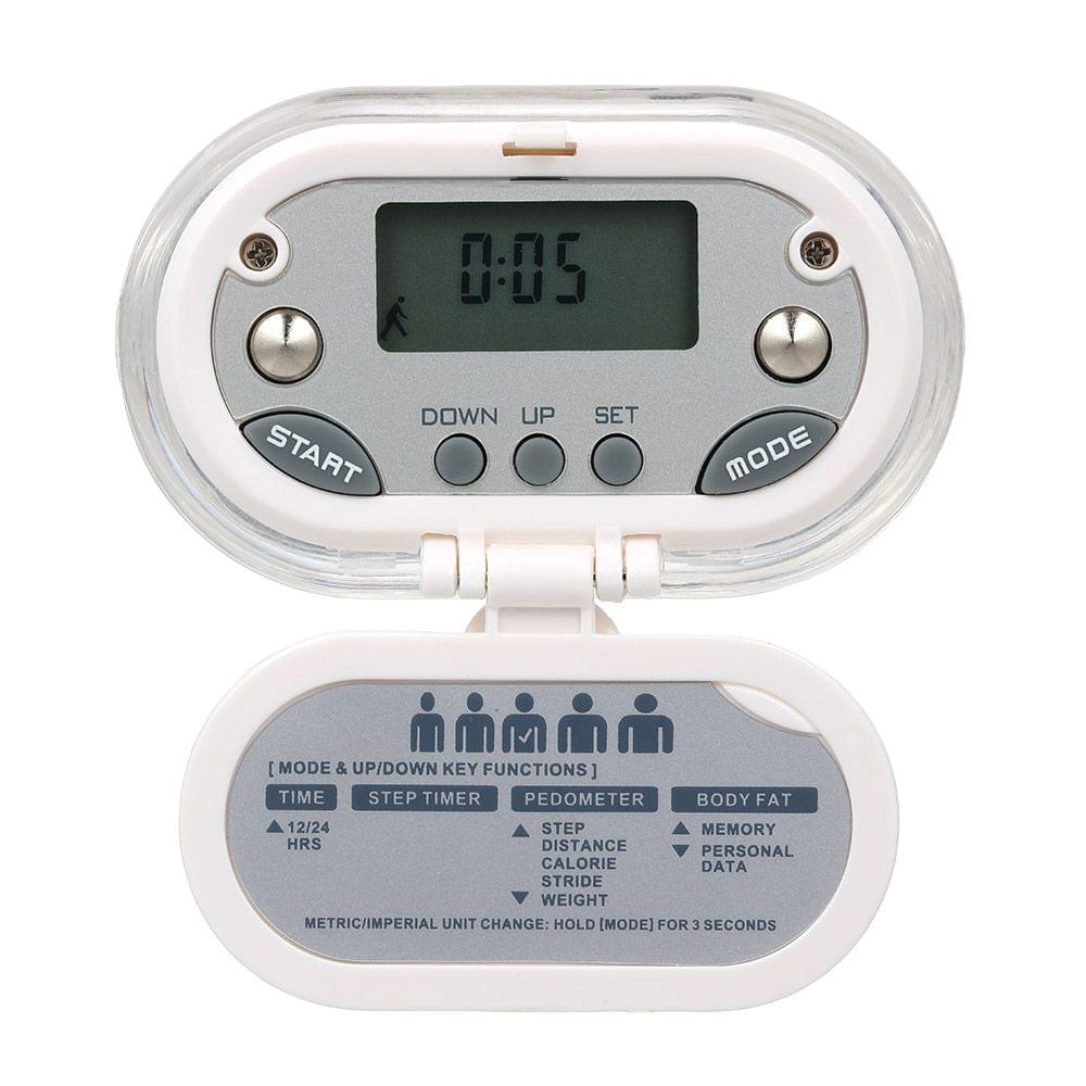 Mini Step Counter Multi-functional Pedometer with Clip for