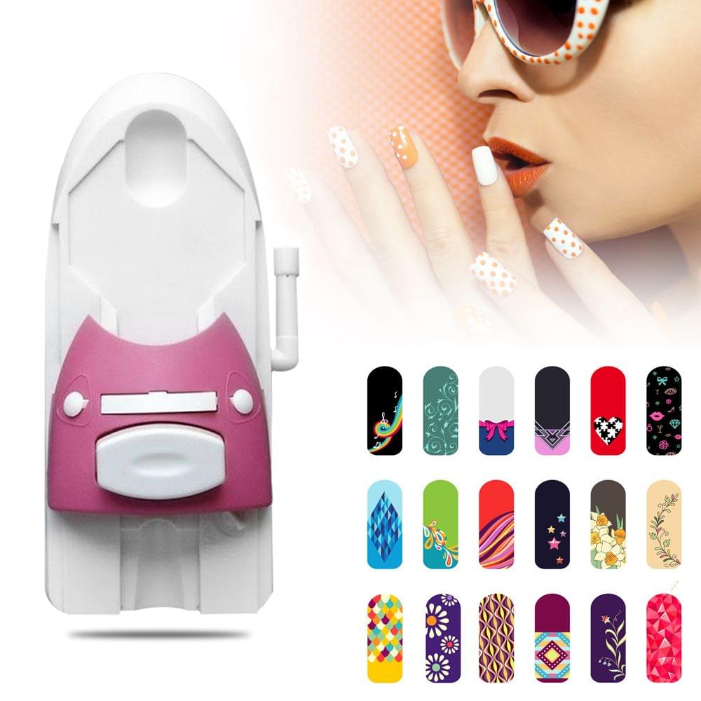 Nail Art Printer Pattern Printed On Nail Manicure Stamping - 1 set