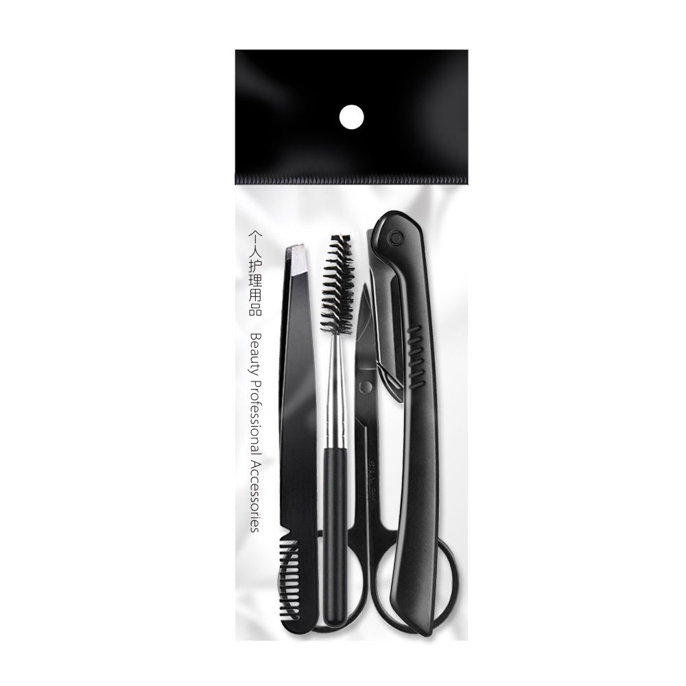 Eyebrow Trimming Kit 4PCS Stainless Steel Eyebrow Tools